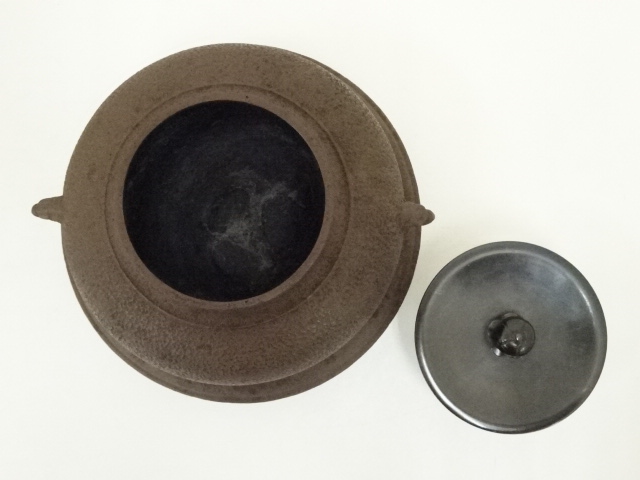  釜師　須藤浄義造　朝鮮釜（共箱）